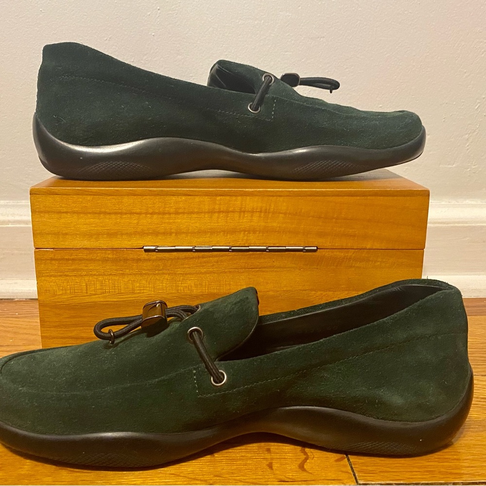 Men’s Prada Suede Slip-On Loafers